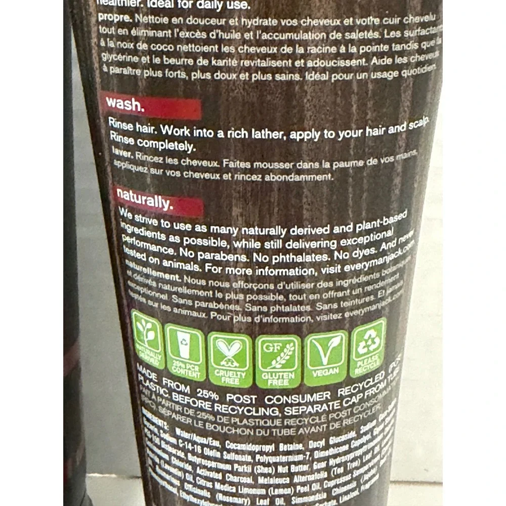 Every Man Jack‎ Cedarwood 2-in-1 Daily Shampoo + Conditioner 8oz Set of 2
